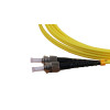 3m ST to ST Duplex OS2 Singlemode Yellow Fibre Optic Patch Cable with 3mm Jacket