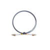 1m LC to LC Duplex OM1 Multimode Grey Fibre Optic Patch Cable with 3mm Jacket