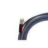 5m LC to LC Duplex OM1 Multimode Grey Fibre Optic Patch Cable with 3mm Jacket