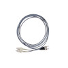 3m SC to ST Duplex OM1 Multimode Grey Fibre Optic Patch Cable with 3mm Jacket