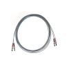 5m ST to ST Duplex OM1 Multimode Grey Fibre Optic Patch Cable with 3mm Jacket