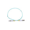0.5m LC to LC Duplex OM3 Multimode Aqua Fibre Optic Patch Cable with 2mm Jacket