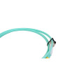 1.5m LC to LC Duplex OM3 Multimode Aqua Fibre Optic Patch Cable with 3mm Jacket