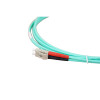 2m LC to LC Duplex OM3 Multimode Aqua Fibre Optic Patch Cable with 3mm Jacket