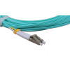 10m LC to LC Duplex OM3 Multimode Aqua Fibre Optic Patch Cable with 2mm Jacket