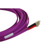 10m LC to LC Duplex OM3 Multimode Erika Violet Fibre Optic Patch Cable with 3mm Jacket