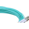 15m LC to LC Duplex OM3 Multimode Aqua Fibre Optic Patch Cable with 2mm Jacket