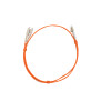 1m LC to SC Duplex OM3 Multimode Orange Fibre Optic Patch Cable with 3mm Jacket