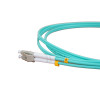 2m LC to SC Duplex OM3 Multimode Aqua Fibre Optic Patch Cable with 3mm Jacket