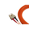 10m LC to SC Duplex OM3 Multimode Orange Fibre Optic Patch Cable with 2mm Jacket