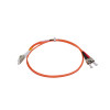 1m LC to ST Duplex OM3 Multimode Orange Fibre Optic Patch Cable with 2mm Jacket