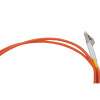 1m LC to ST Duplex OM3 Multimode Orange Fibre Optic Patch Cable with 2mm Jacket