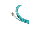 3m LC to ST Duplex OM3 Multimode Aqua Fibre Optic Patch Cable with 3mm Jacket