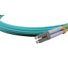 5m LC to ST Duplex OM3 Multimode Aqua Fibre Optic Patch Cable with 2mm Jacket
