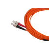 5m LC to ST Duplex OM3 Multimode Orange Fibre Optic Patch Cable with 2mm Jacket