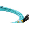 5m SC to ST Duplex OM3 Multimode Aqua Fibre Optic Patch Cable with 3mm Jacket