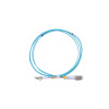 1.5m LC to LC Duplex OM4 Multimode Aqua Fibre Optic Patch Cable with 2mm Jacket