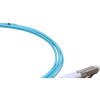 1.5m LC to LC Duplex OM4 Multimode Aqua Fibre Optic Patch Cable with 2mm Jacket