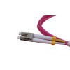 1.5m LC to LC Duplex OM4 Multimode Erika Violet Fibre Optic Patch Cable with 2mm Jacket