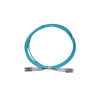 2.5m LC to LC Duplex OM4 Multimode Aqua Fibre Optic Patch Cable with 2mm Jacket