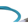 2.5m LC to LC Duplex OM4 Multimode Aqua Fibre Optic Patch Cable with 2mm Jacket