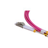 3m LC to LC Duplex OM4 Multimode Erika Violet Fibre Optic Patch Cable with 2mm Jacket