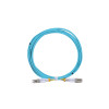 5m LC to LC Duplex OM4 Multimode Aqua Fibre Optic Patch Cable with 2mm Jacket
