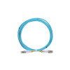 5m LC to LC Duplex OM4 Multimode Aqua Fibre Optic Patch Cable with 2mm Jacket
