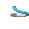 7m LC to LC Duplex OM4 Multimode Aqua Fibre Optic Patch Cable with 2mm Jacket