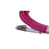 10m LC to LC Duplex OM4 Multimode Erika Violet Fibre Optic Patch Cable with 2mm Jacket