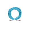 20m LC to LC Duplex OM4 Multimode Aqua Fibre Optic Patch Cable with 2mm Jacket