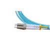 3m LC to SC Duplex OM4 Multimode Aqua Fibre Optic Patch Cable with 2mm Jacket