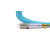 5m LC to SC Duplex OM4 Multimode Aqua Fibre Optic Patch Cable with 2mm Jacket