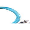 3m LC to ST Duplex OM4 Multimode Aqua Fibre Optic Patch Cable with 2mm Jacket