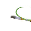 1m LC to LC Duplex OM5 Multimode Lime Green Fibre Optic Patch Cable with 2mm Jacket