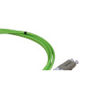 2m LC to LC Duplex OM5 Multimode Lime Green Fibre Optic Patch Cable with 2mm Jacket