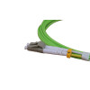 3m LC to LC Duplex OM5 Multimode Lime Green Fibre Optic Patch Cable with 2mm Jacket