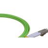 3m LC to LC Duplex OM5 Multimode Lime Green Fibre Optic Patch Cable with 2mm Jacket