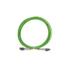 5m LC to LC Duplex OM5 Multimode Lime Green Fibre Optic Patch Cable with 2mm Jacket