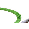 5m LC to LC Duplex OM5 Multimode Lime Green Fibre Optic Patch Cable with 2mm Jacket