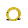 10m FC to FC Duplex OS2 Singlemode Yellow Fibre Optic Patch Cable with 3mm Jacket