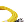 5m FC to FC Duplex OS2 Singlemode Yellow Fibre Optic Patch Cable with 3mm Jacket