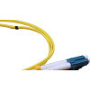 1m FC to LC Duplex OS2 Singlemode Yellow Fibre Optic Patch Cable with 2mm Jacket