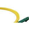 5m LC APC to LC APC Duplex OS2 Singlemode Yellow Fibre Optic Patch Cable with 2mm Jacket