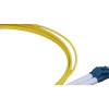 1.5m LC to LC Duplex OS2 Singlemode Yellow Fibre Optic Patch Cable with 2mm Jacket