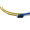 1m LC to LC Short Boot (14.5mm) Duplex OS2 Singlemode Yellow Fibre Optic Patch Cable with 2mm Jacket