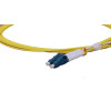3m LC to LC Short Boot (14.5mm) Duplex OS2 Singlemode Yellow Fibre Optic Patch Cable with 2mm Jacket