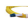 8m LC to LC Duplex OS2 Singlemode Yellow Fibre Optic Patch Cable with 2mm Jacket