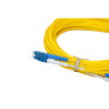 10m LC to LC Duplex OS2 Singlemode Yellow Fibre Optic Patch Cable with 2mm Jacket