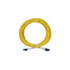 12m LC to LC Duplex OS2 Singlemode Yellow Fibre Optic Patch Cable with 2mm Jacket